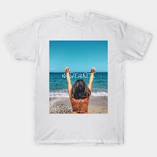 massachusetts - Best beach travel tshirt T-Shirt